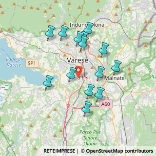 Mappa Via Torquato Tasso, 21100 Varese VA, Italia (3.45786)