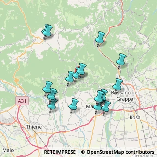 Mappa Via Reggenza VII Comuni, 36062 Conco VI, Italia (7.52778)