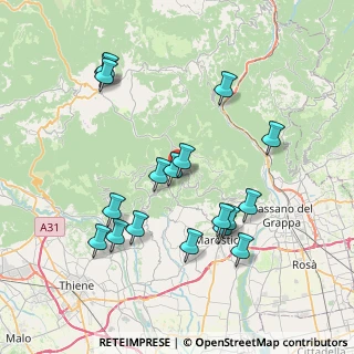 Mappa Via Reggenza VII Comuni, 36062 Conco VI, Italia (7.82167)