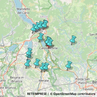 Mappa Via Calvi Fratelli, 23801 Calolziocorte LC, Italia (6.65588)