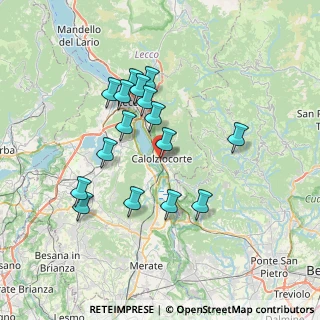 Mappa Viale Guglielmo Marconi, 23801 Calolziocorte LC, Italia (6.52875)