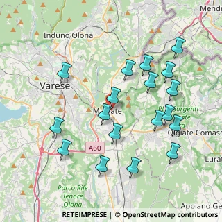 Mappa Via Virgilio, 21046 Malnate VA, Italia (4.08)
