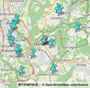 Mappa Via Virgilio, 21046 Malnate VA, Italia (2.23059)