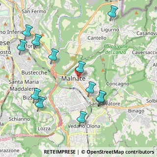 Mappa Via Virgilio, 21046 Malnate VA, Italia (2.37083)