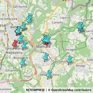 Mappa Via Virgilio, 21046 Malnate VA, Italia (2.245)