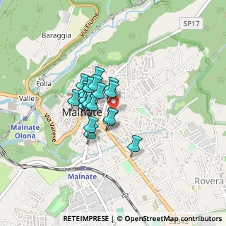 Mappa Via Virgilio, 21046 Malnate VA, Italia (0.275)