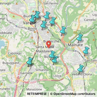 Mappa Campus Bizzozero, 21100 Varese VA, Italia (2.336)