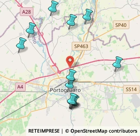 Mappa Via Ponte di Covra, 30026 Portogruaro VE, Italia (4.52583)