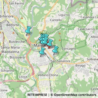 Mappa Via C. Toselli, 21046 Malnate VA, Italia (0.83364)