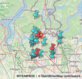 Mappa Via C. Toselli, 21046 Malnate VA, Italia (11.5695)