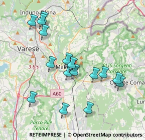 Mappa Via C. Toselli, 21046 Malnate VA, Italia (3.8125)