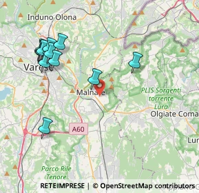 Mappa Via C. Toselli, 21046 Malnate VA, Italia (4.53417)