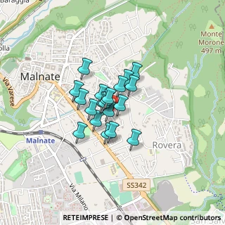 Mappa Via C. Toselli, 21046 Malnate VA, Italia (0.2375)