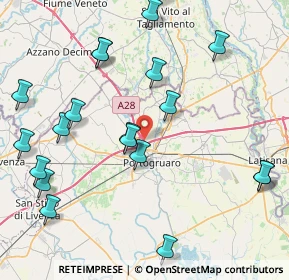 Mappa A28 Portogruaro - Conegliano, 30026 Portogruaro VE, Italia (9.848)