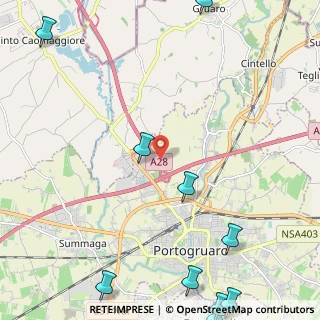 Mappa A28 Portogruaro - Conegliano, 30026 Portogruaro VE, Italia (3.64182)