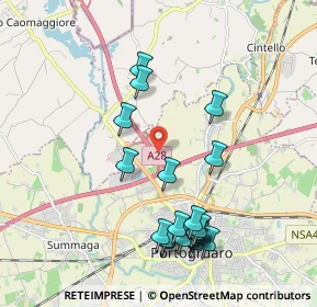 Mappa A28 Portogruaro - Conegliano, 30026 Portogruaro VE, Italia (2.0695)