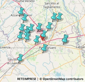 Mappa Via dell'Industria, 30026 Gruaro VE, Italia (6.79167)