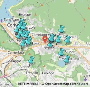 Mappa Via Provinciale per Lecco, 22038 Lipomo CO, Italia (1.789)