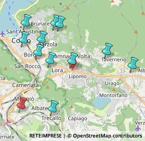 Mappa Via Provinciale per Lecco, 22038 Lipomo CO, Italia (2.30917)