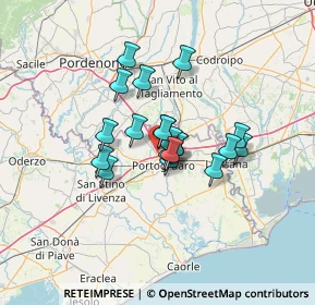 Mappa Via Pordenone A, 30026 Portogruaro VE, Italia (8.8365)