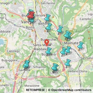 Mappa Via Jean Henry Dunant, 21100 Varese VA, Italia (2.3385)