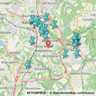 Mappa Via Jean Henry Dunant, 21100 Varese VA, Italia (2.0565)