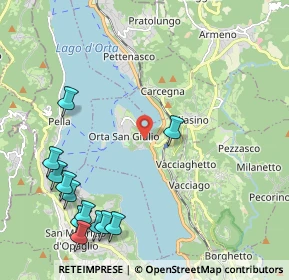 Mappa 28016 Orta San Giulio NO, Italia (2.73333)