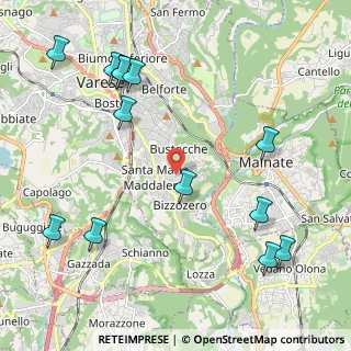 Mappa Padiglione C. Golgi, 21100 Varese VA, Italia (2.60538)