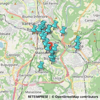 Mappa Padiglione C. Golgi, 21100 Varese VA, Italia (1.314)