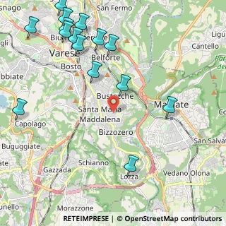 Mappa Padiglione C. Golgi, 21100 Varese VA, Italia (2.80267)