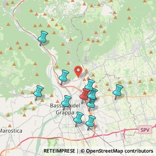 Mappa Via Pragalera, 36060 Romano D'ezzelino VI, Italia (4.05091)