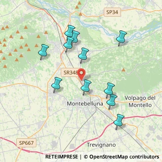 Mappa Via Monte Piana, 31044 Montebelluna TV, Italia (3.81273)