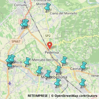 Mappa Via Monte Piana, 31044 Montebelluna TV, Italia (3.09429)