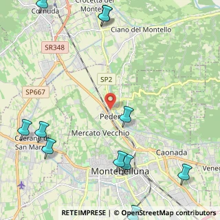 Mappa Via Monte Piana, 31044 Montebelluna TV, Italia (3.22818)