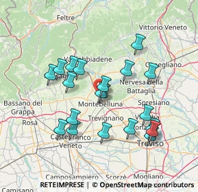 Mappa Via Monte Tofane, 31044 Montebelluna TV, Italia (13.382)