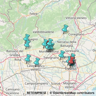Mappa Via Monte Tofane, 31044 Montebelluna TV, Italia (13.755)