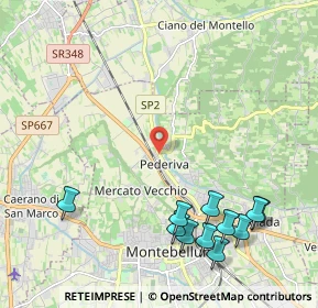 Mappa Via Monte Tofane, 31044 Montebelluna TV, Italia (2.63545)