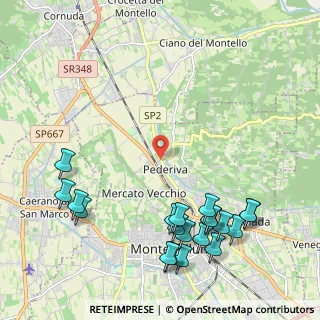 Mappa Via Monte Tofane, 31044 Montebelluna TV, Italia (2.669)