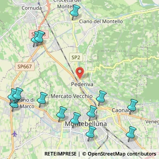 Mappa Via Monte Tofane, 31044 Montebelluna TV, Italia (3.11071)