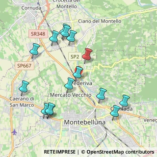 Mappa Via Monte Tofane, 31044 Montebelluna TV, Italia (2.18667)