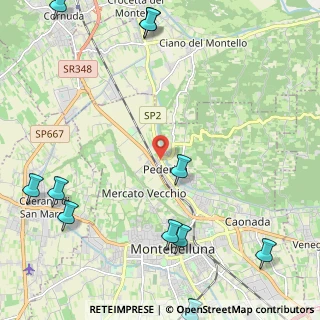 Mappa Via Monte Tofane, 31044 Montebelluna TV, Italia (3.24)