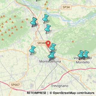 Mappa Via Monte Tofane, 31044 Montebelluna TV, Italia (4.35417)