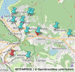 Mappa Via Provinciale per Lecco Freestand, 22030 Lipomo CO, Italia (2.275)