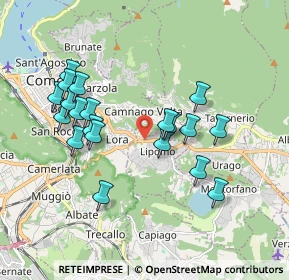 Mappa Via Provinciale per Lecco Freestand, 22030 Lipomo CO, Italia (1.7735)