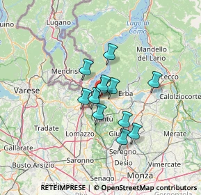 Mappa Via Provinciale per Lecco Freestand, 22030 Lipomo CO, Italia (8.695)