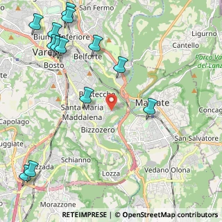 Mappa Via dei Vignò, 21100 Varese VA, Italia (2.97077)