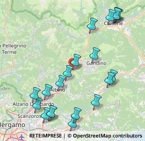 Mappa Via Guglielmo Marconi, 24025 Gazzaniga BG, Italia (9.5945)