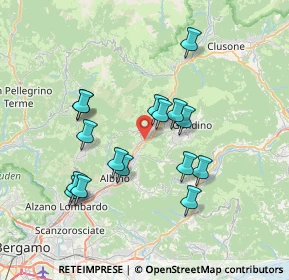 Mappa Via Guglielmo Marconi, 24025 Gazzaniga BG, Italia (6.6525)