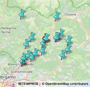 Mappa Via Guglielmo Marconi, 24025 Gazzaniga BG, Italia (6.5585)