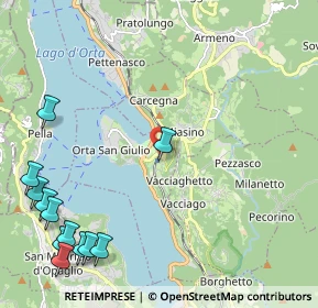 Mappa Via Marconi, 28016 Orta San Giulio NO, Italia (3.09167)